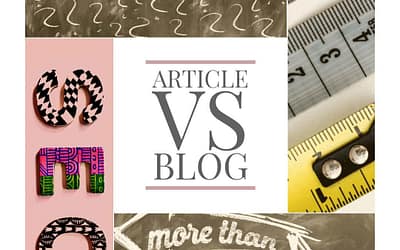 Blog Vs Article: What draws a line between the two?